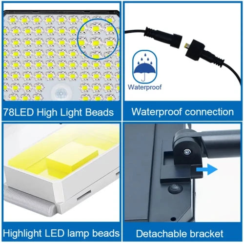 LED Solar Light with Motion Sensor (IP65 Waterproof)