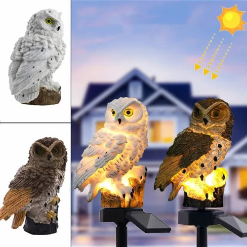 Owl of Light Magical and Rain-Resistant Solar Lamp