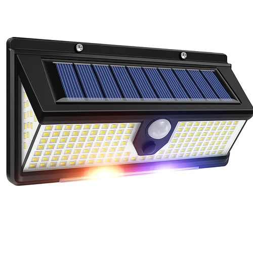 190 LED Solar Light with Motion Sensor and 4 Modes