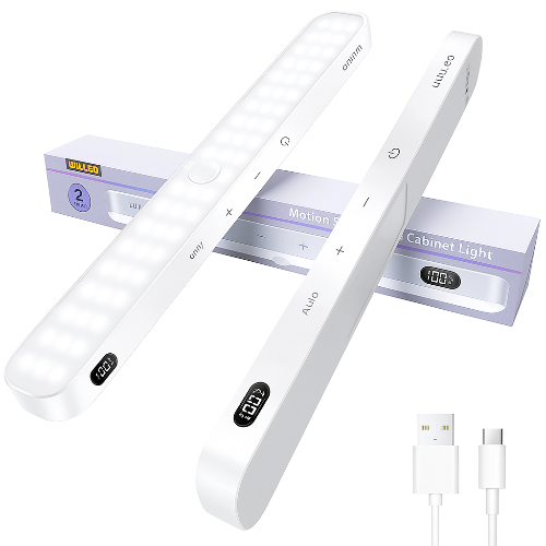 Motion Sensor Cabinet Light – Rechargeable with Battery Indicator