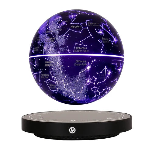 RGB Floating Celestial Globe with Magnetic Levitation and 360° Rotating Starry Effect