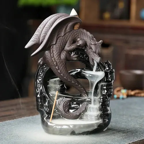 Dream Dragon – Mystical Ceramic Incense Burner