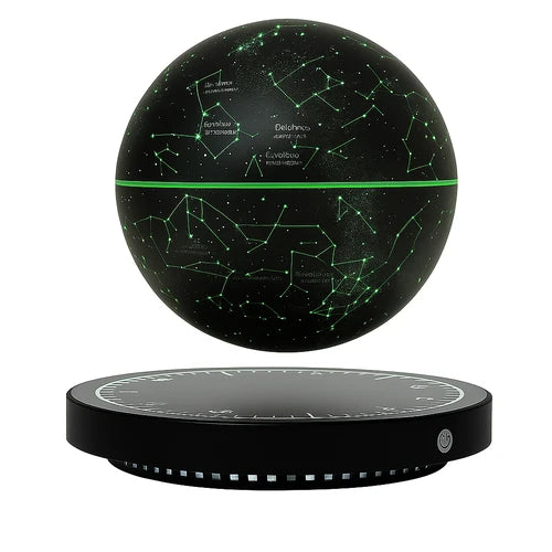RGB Floating Celestial Globe with Magnetic Levitation and 360° Rotating Starry Effect
