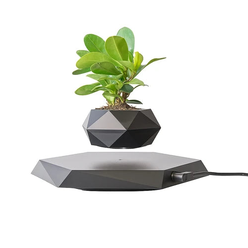 Floating Magnetic Rotating Flower Pot – Home Decor (No Plant Included)