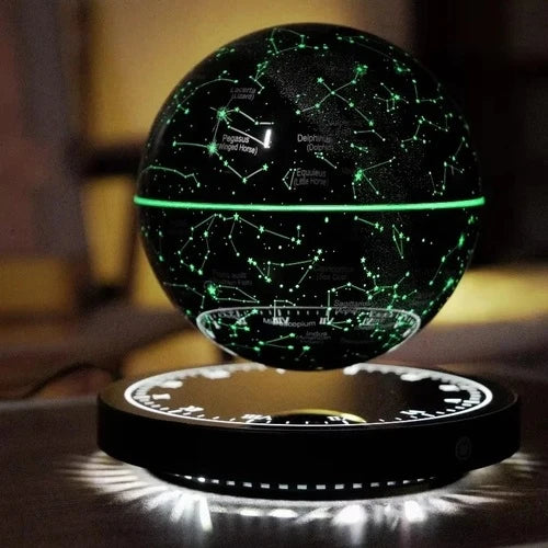 RGB Floating Celestial Globe with Magnetic Levitation and 360° Rotating Starry Effect