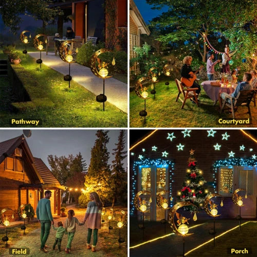 Solar Garden Light with Fairy and Crackle Glass Globe