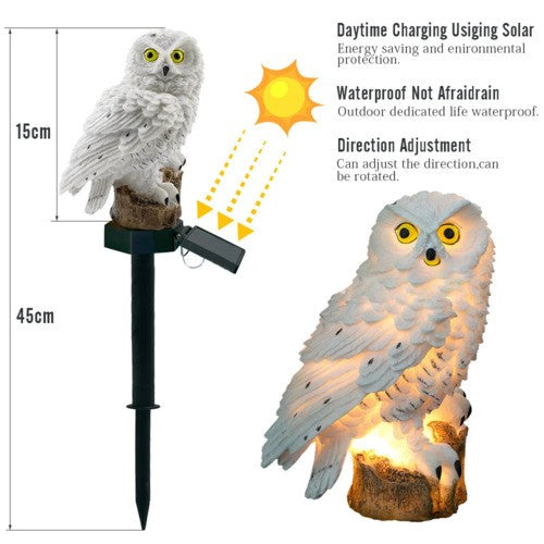 Owl of Light Magical and Rain-Resistant Solar Lamp
