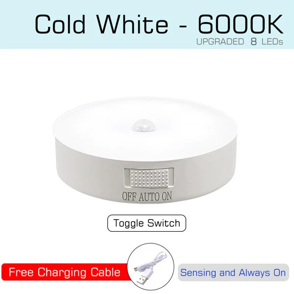Cabinet Light with Motion Sensor, USB Rechargeable