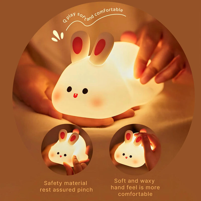 Rechargeable LED Mascot Night Light with Touch Sensor