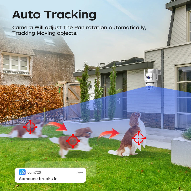 4K 8MP Wi-Fi Camera with 5x Zoom and AI Tracking