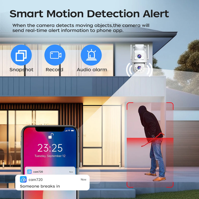 4K 8MP Wi-Fi Camera with 5x Zoom and AI Tracking