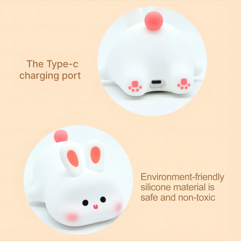 Rechargeable LED Mascot Night Light with Touch Sensor