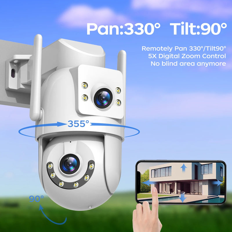 4K 8MP Wi-Fi Camera with 5x Zoom and AI Tracking