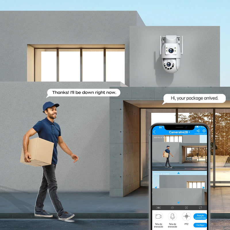 4K 8MP Wi-Fi Camera with 5x Zoom and AI Tracking