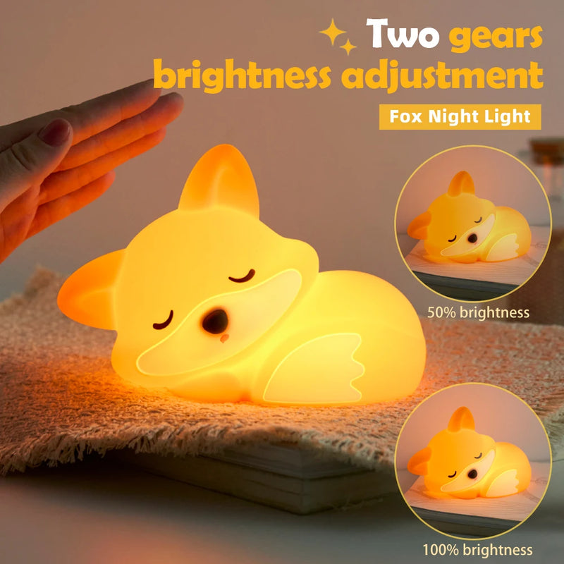 Rechargeable LED Mascot Night Light with Touch Sensor