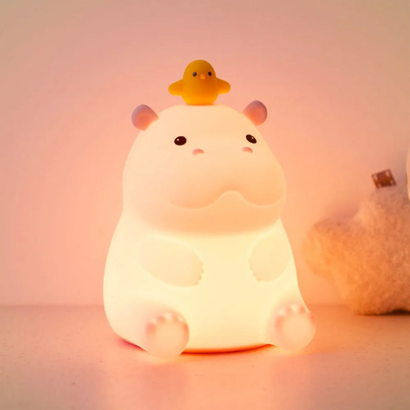 Rechargeable LED Mascot Night Light with Touch Sensor
