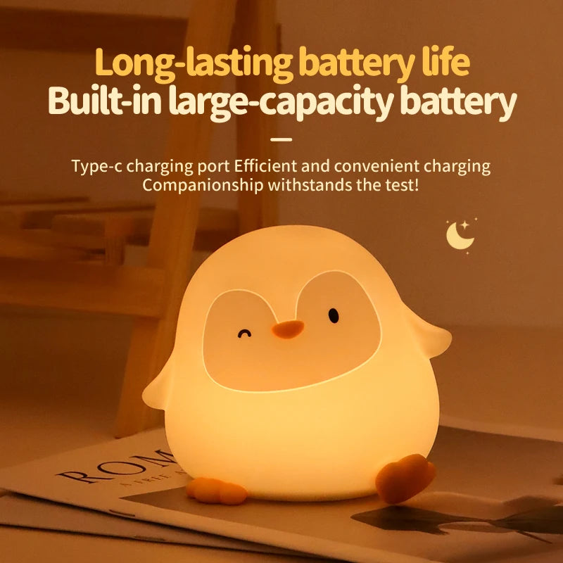 Rechargeable LED Mascot Night Light with Touch Sensor
