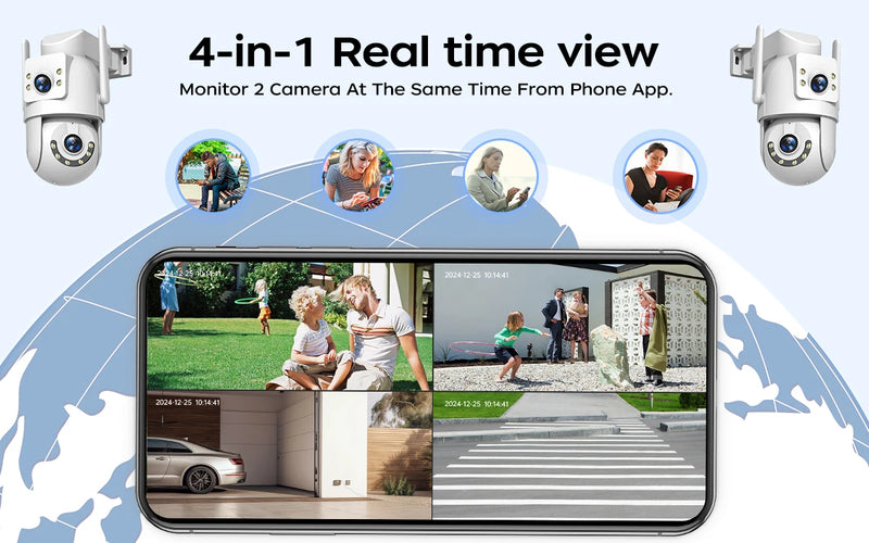 4K 8MP Wi-Fi Camera with 5x Zoom and AI Tracking