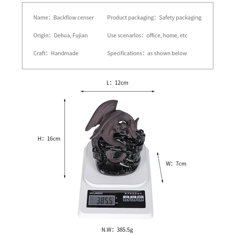 Dream Dragon – Mystical Ceramic Incense Burner