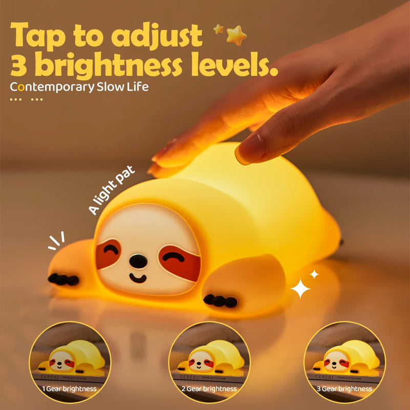 Rechargeable LED Mascot Night Light with Touch Sensor
