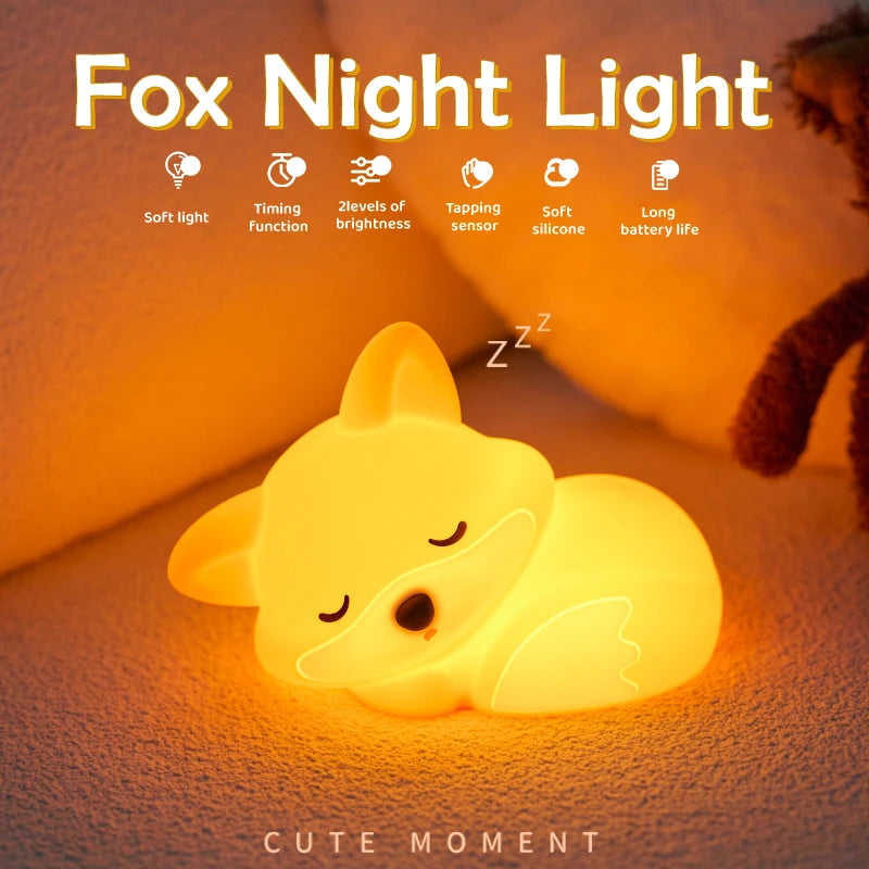 Rechargeable LED Mascot Night Light with Touch Sensor