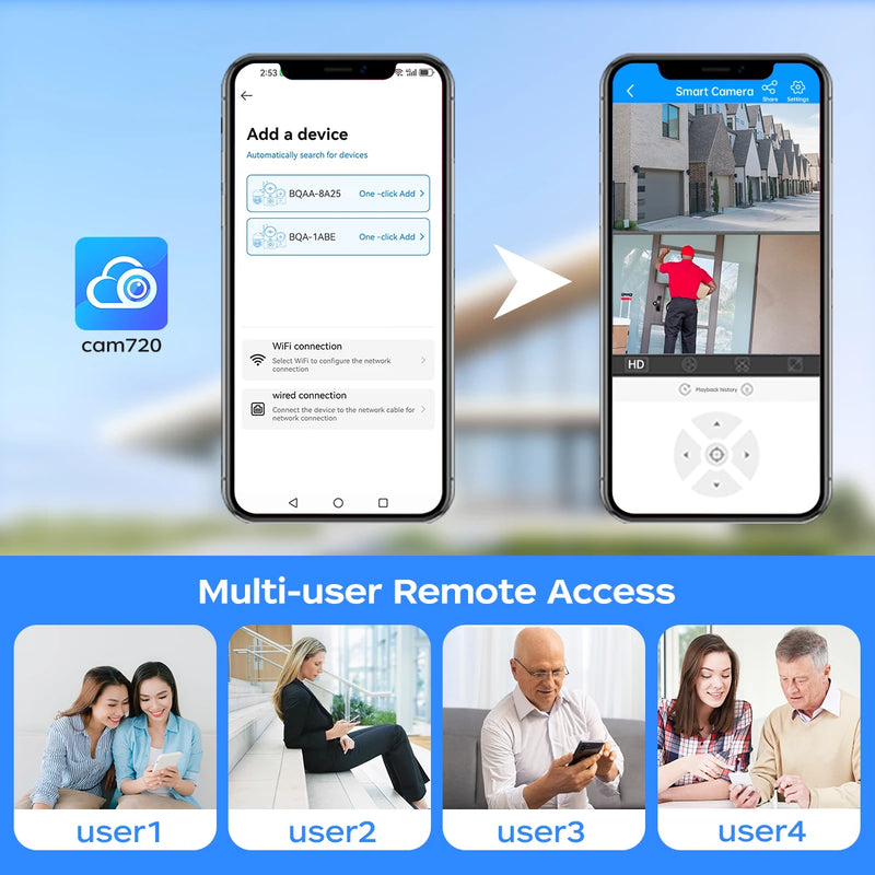 4K 8MP Wi-Fi Camera with 5x Zoom and AI Tracking