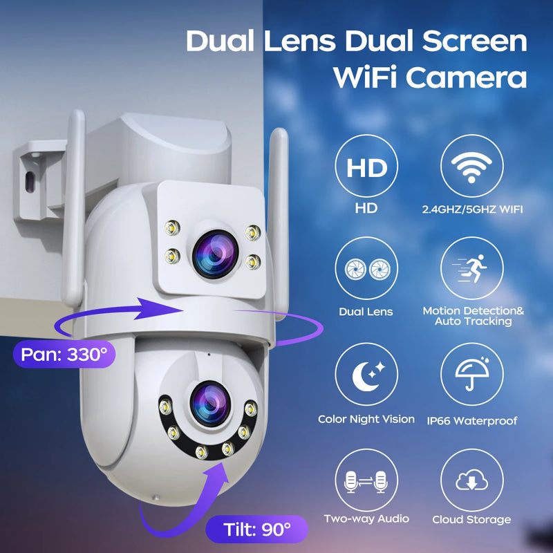 4K 8MP Wi-Fi Camera with 5x Zoom and AI Tracking